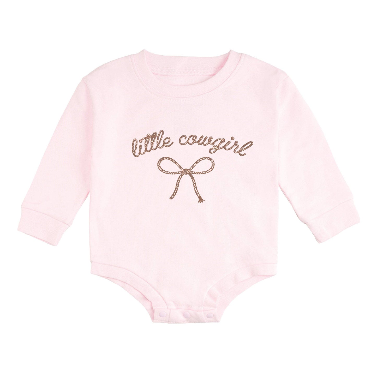 Little Cowgirl Western Long Sleeve Romper - Baby Clothing