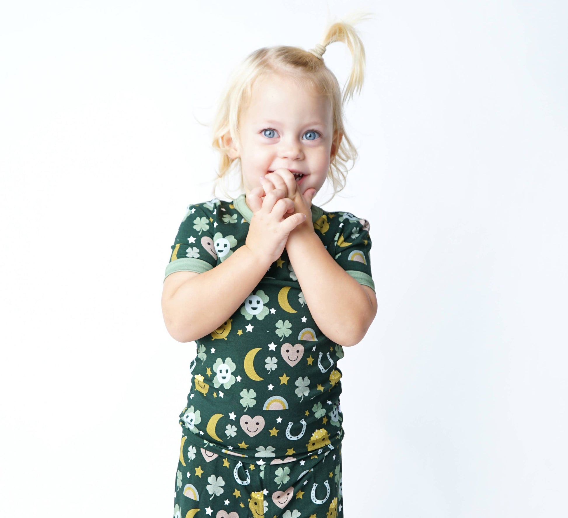 lucky charms bamboo pajamas Lucky Charm St. Patrick's Day Bamboo Pajama Set – Shop Little Cousins