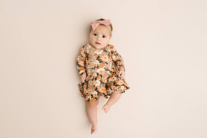 Autumn Bloom Bodysuit Bamboo Dress