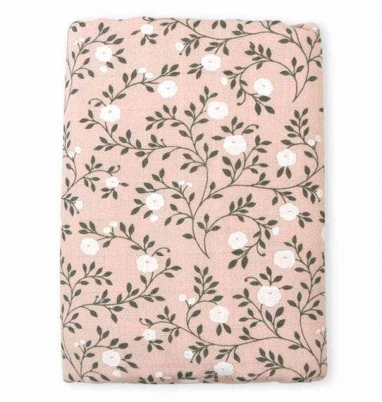 Dusty Pink Blossoms Swaddle/Muslin Cloth