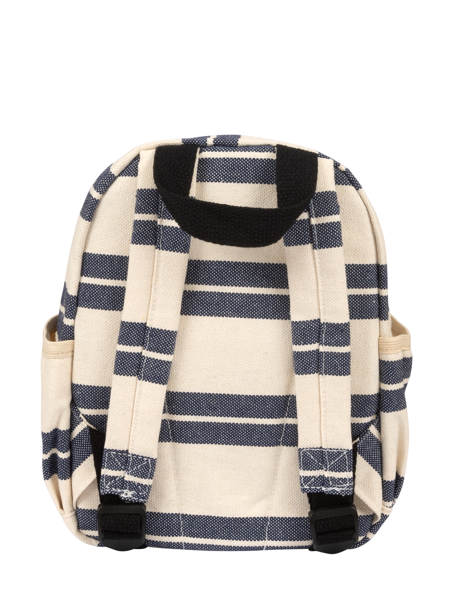 Navy Striped Canvas Toddler Backpack
