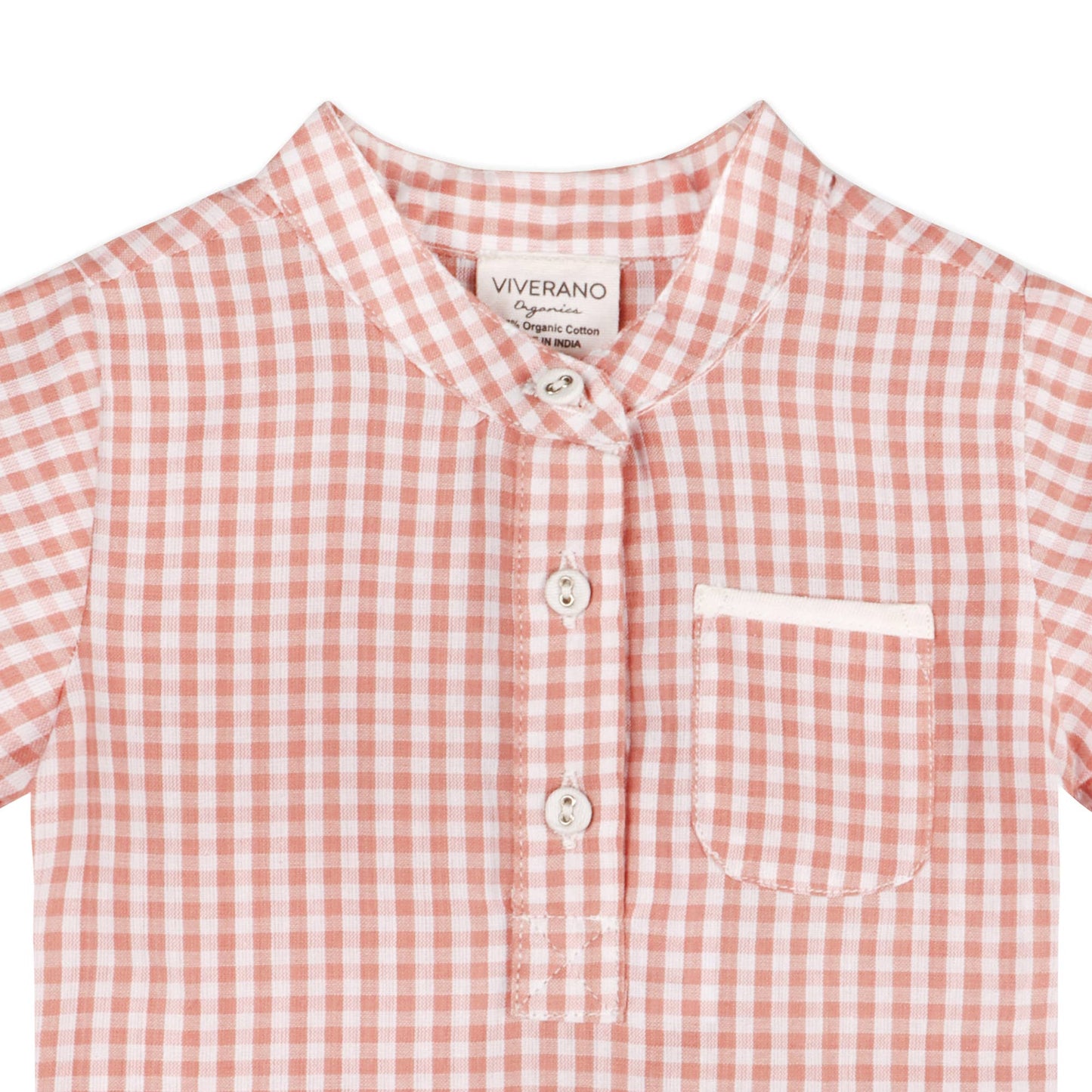Billie Gingham Baby Shirt + Shorts 2 pc Set