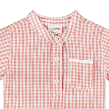 Billie Gingham Baby Shirt + Shorts 2 pc Set