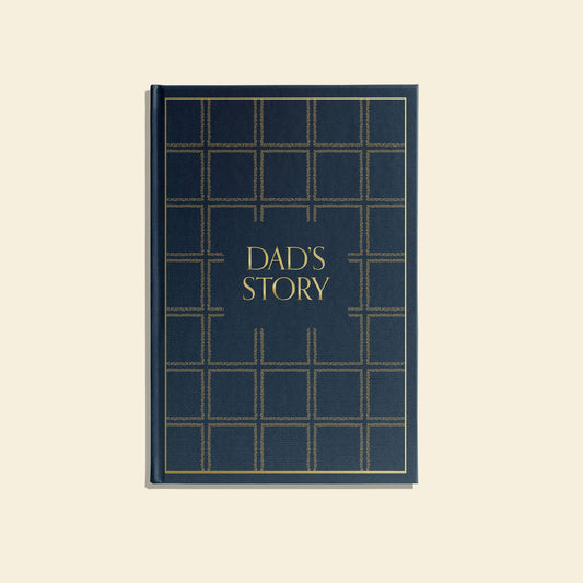 Dad's Story limited edition keepsake memory journal in navy