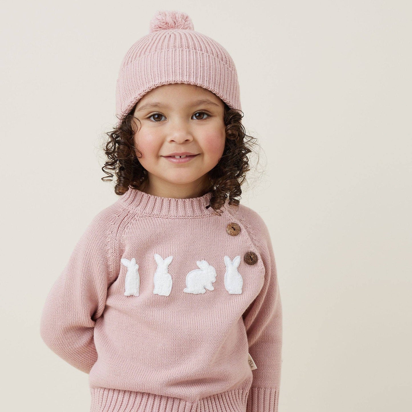 Rose Bunny Knit Jumper