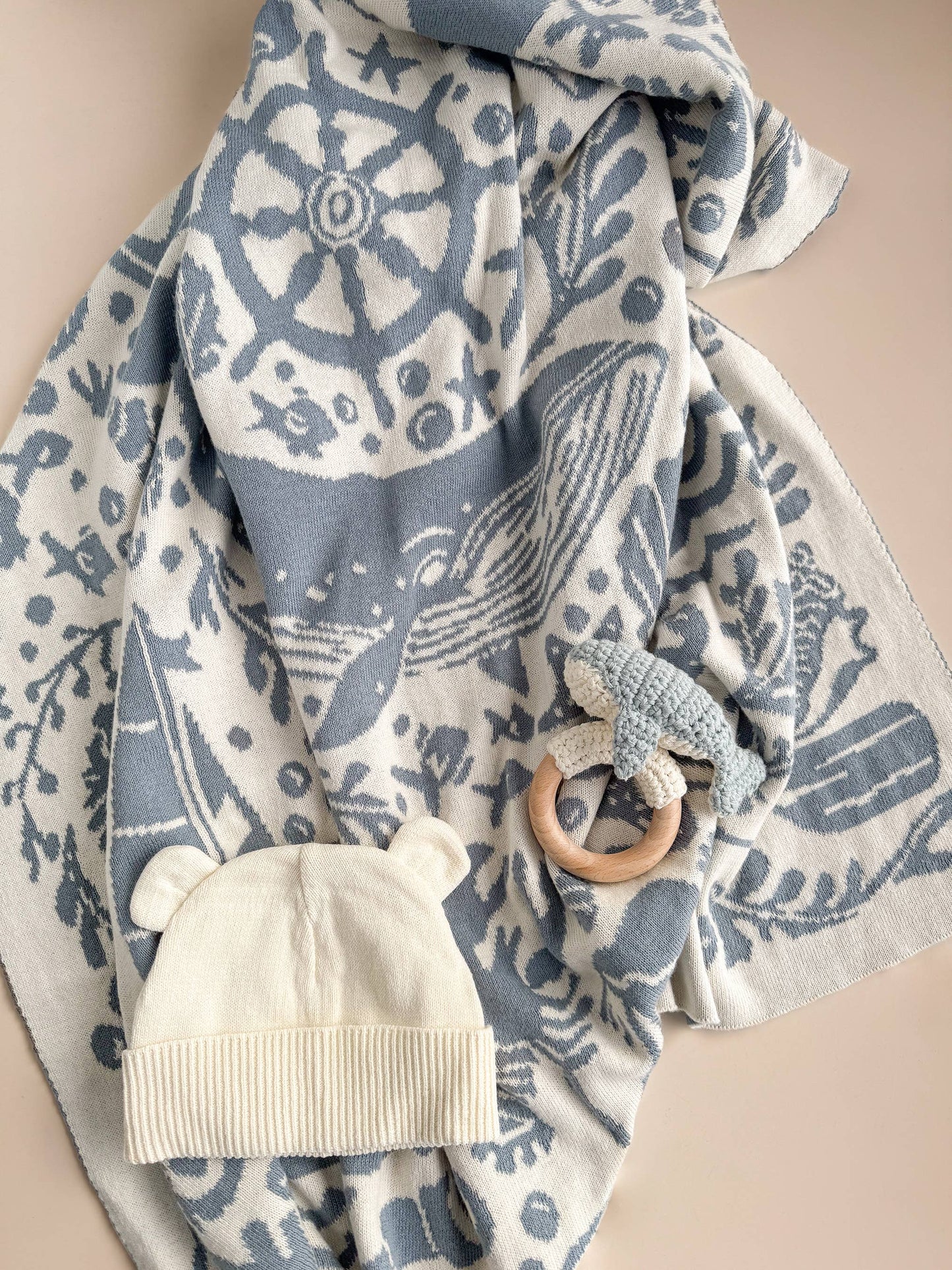 Nautical Blanket | Organic Cotton Kids & Baby Decor