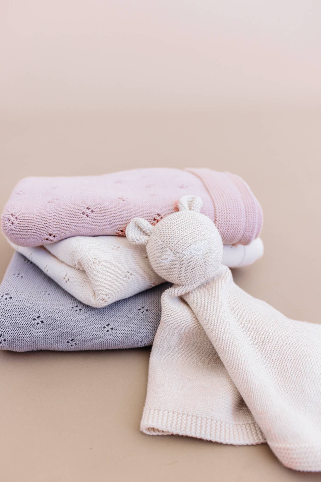 Heirloom Pique Blanket, Blush