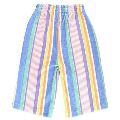 Rainbow Lane Stripe Terry Knit Wide Leg Pants