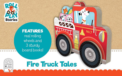 Fire Truck Tales Interactive Rolling Slipcase with 3 Books