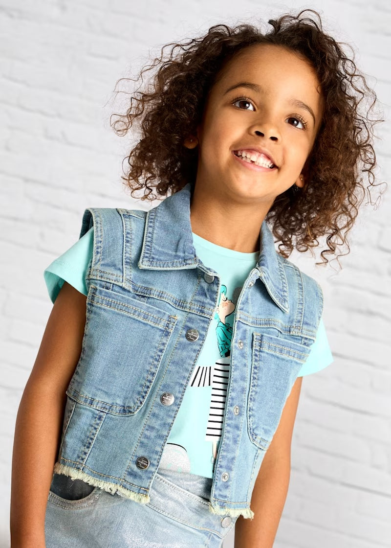 Girl's Denim Vest