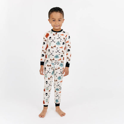 Hat Trick Hockey Two-Piece Bamboo Pajama Set