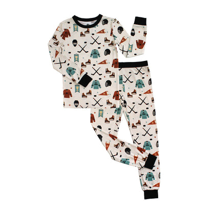 Hat Trick Hockey Two-Piece Bamboo Pajama Set