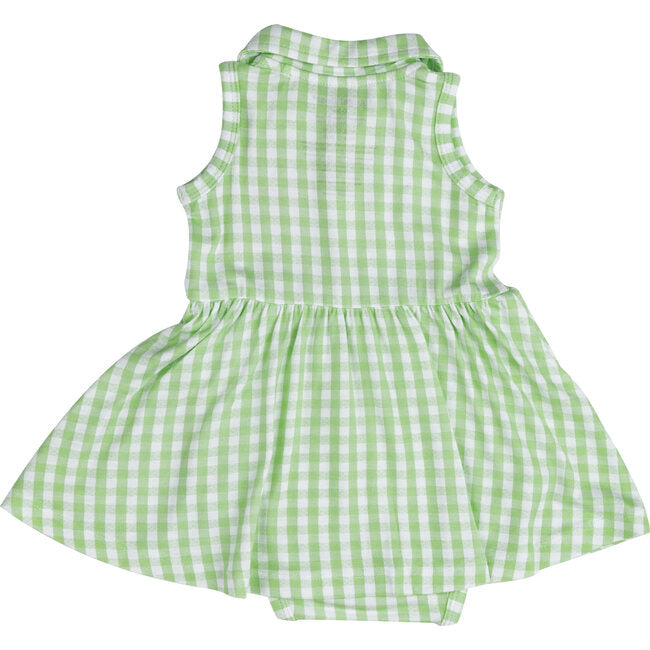 Tennis Tank Bodysuit Dress - Mini Gingham