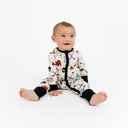Hat Trick Hockey Bamboo Convertible Footie Romper