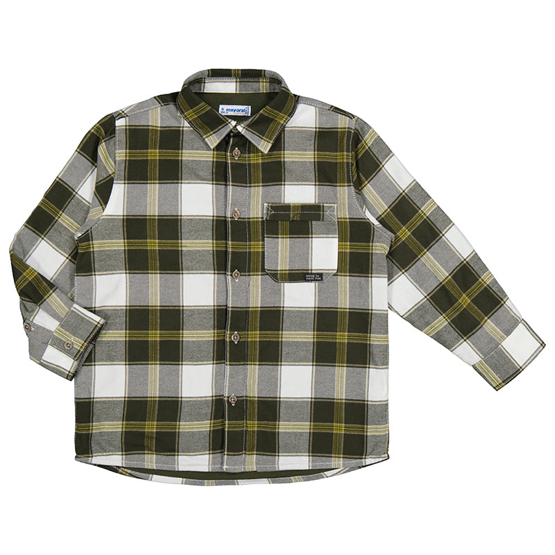 Plaid overshirt - Moss