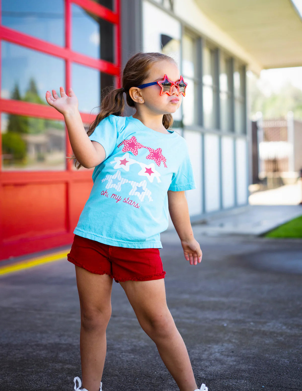 Oh My Stars Patriotic Sunnies Tee