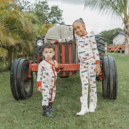 On the Farm Bamboo Convertible Baby Pajama