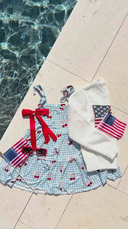 Little Cherry Tier Twirl Dress