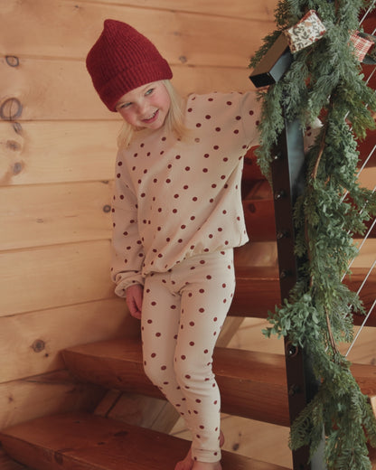Spongey Knit Set Ruby Dots