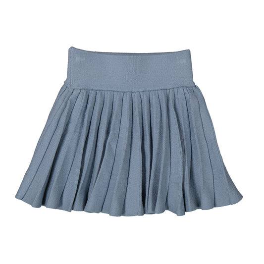 Knit pleated skirt for girls