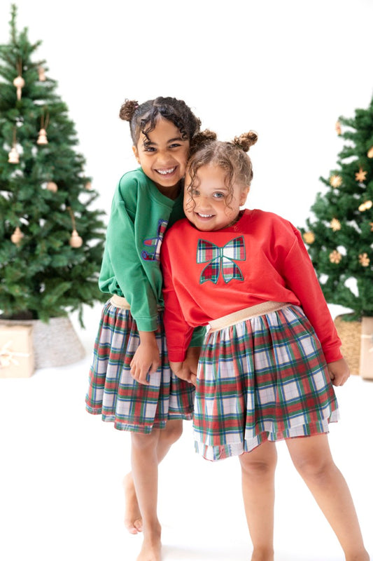 Holiday Plaid Tutu Skirt