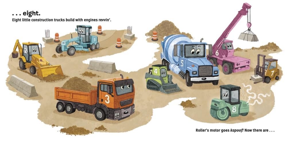 10 Little Construction Trucks Board Book