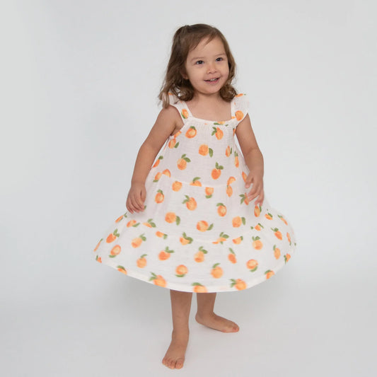 Peaches Twirly Sundress
