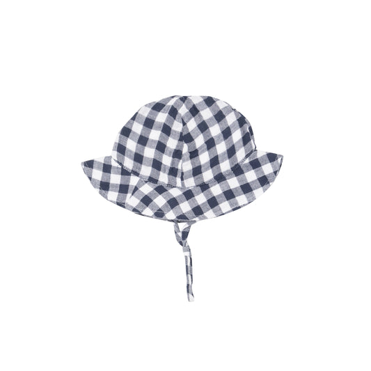 Sunhat, Navy Gingham