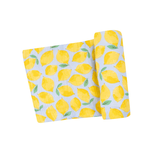 Sunny Lemons Swaddle Blanket