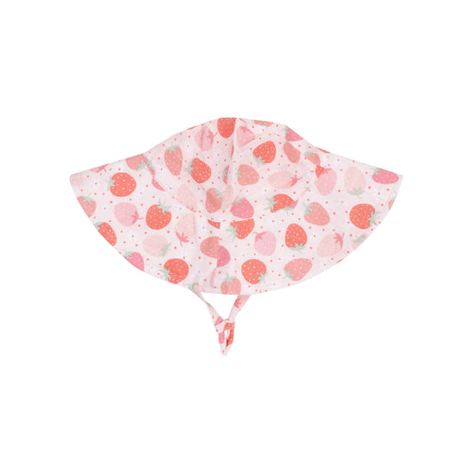Wide Brim Sunhat - Strawberry Bliss