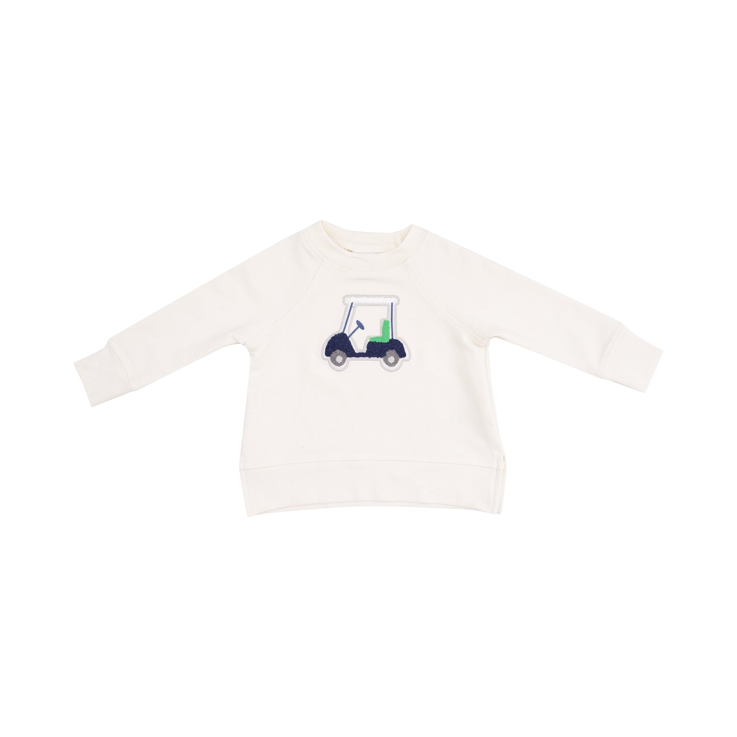 Golf Cart Blue - French Terry Raglan Sweatshirt and Short Set