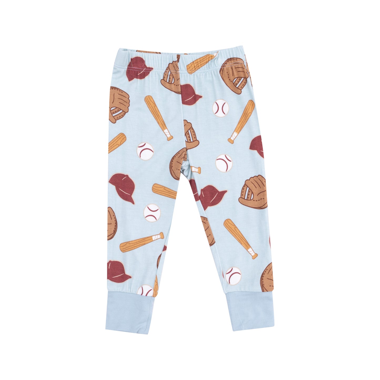 Baseball Short Sleeve Loungewear Set