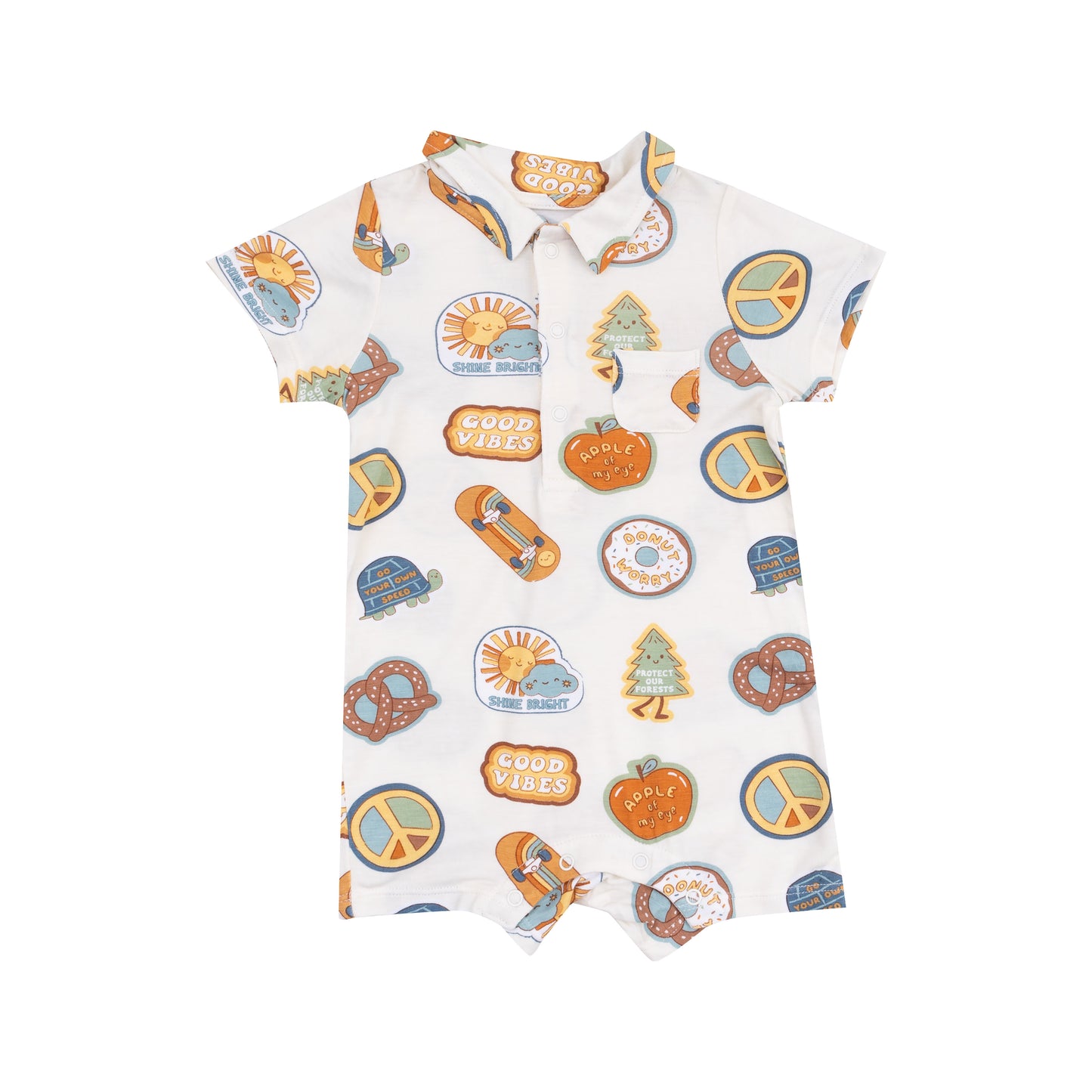 Groovy Vibes Stickers - Polo Shortie
