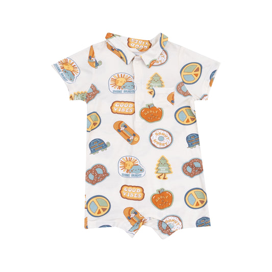Groovy Vibes Stickers - Polo Shortie
