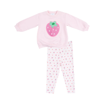 Strawberry Oversize Sweatshirt + Leggings Set