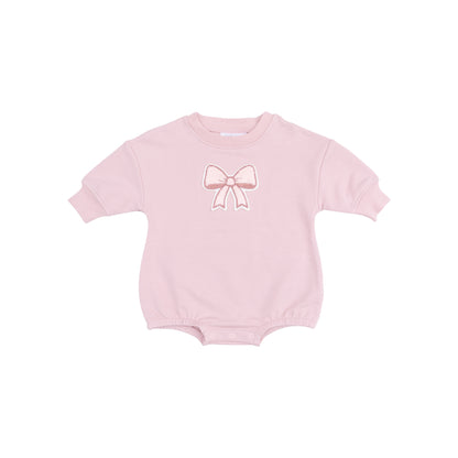 Sweatshirt Bubble With Chenille Patch - Bow French Terry