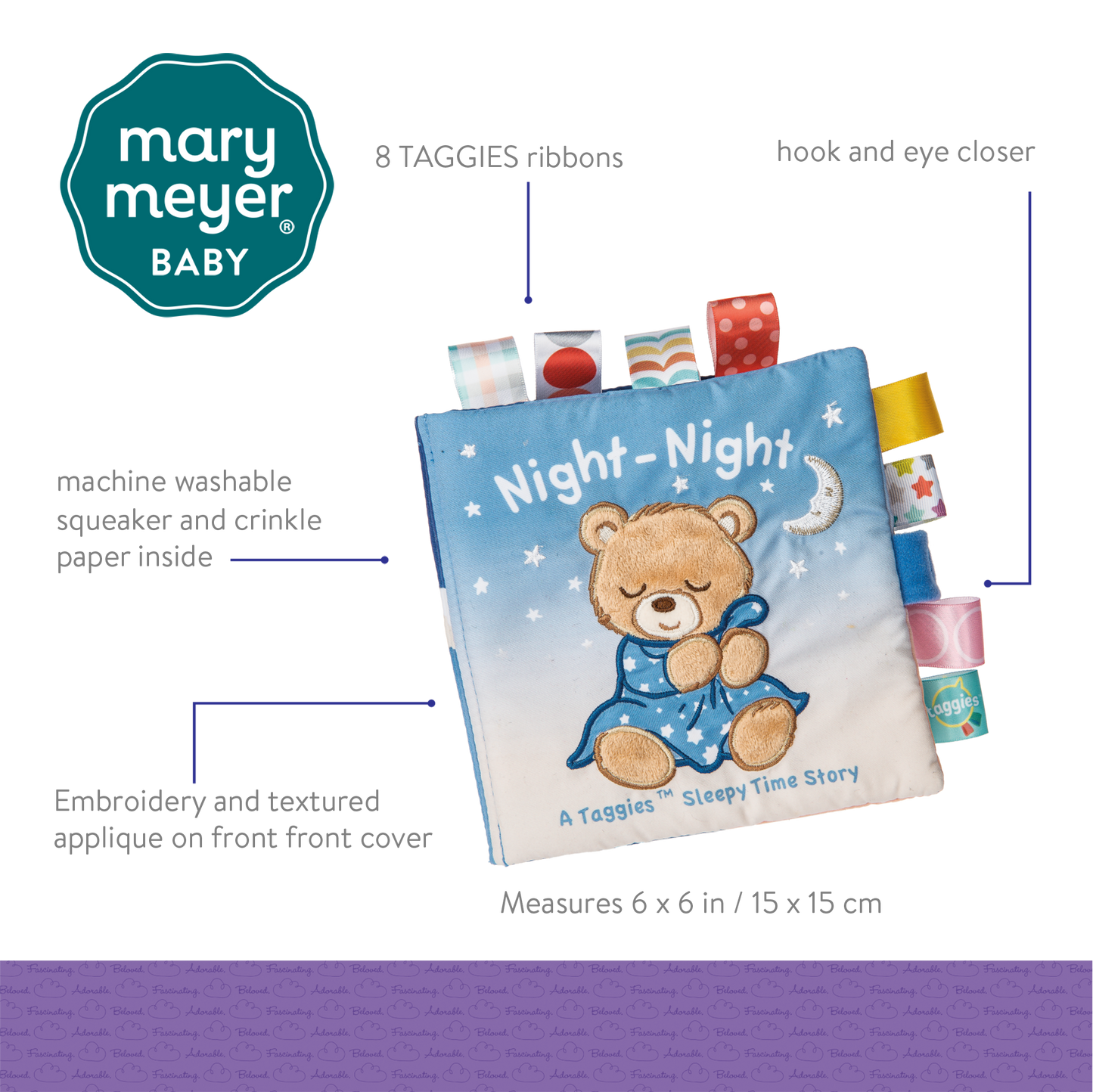 Taggies Starry Night Teddy Soft Book