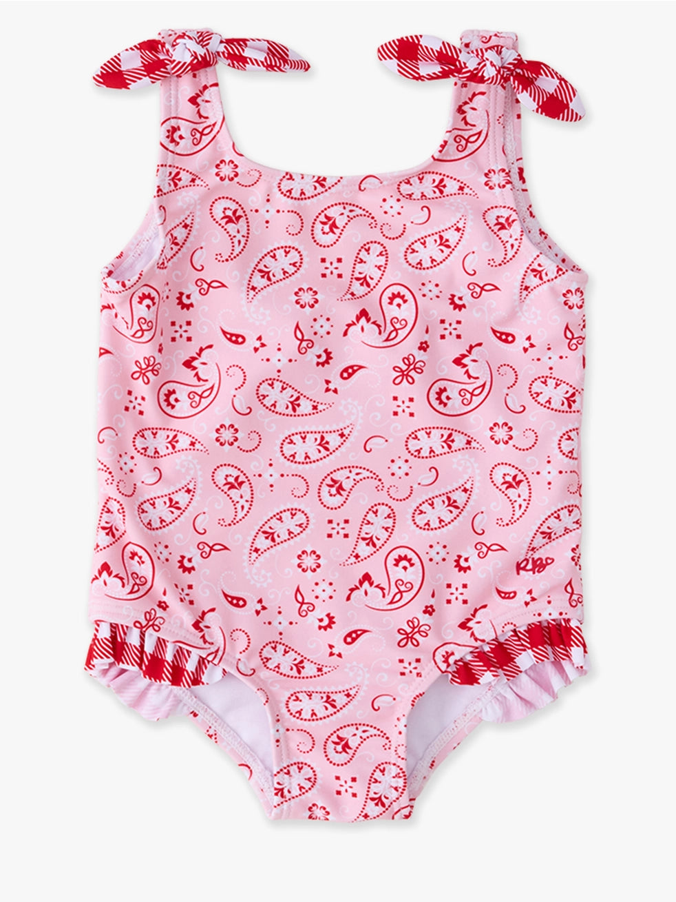 Western Bandana Tie Shoulder Swimsuit