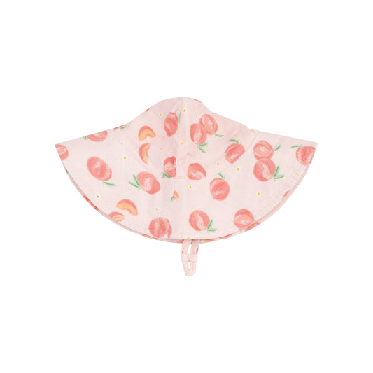 wide brim sunhat, peach