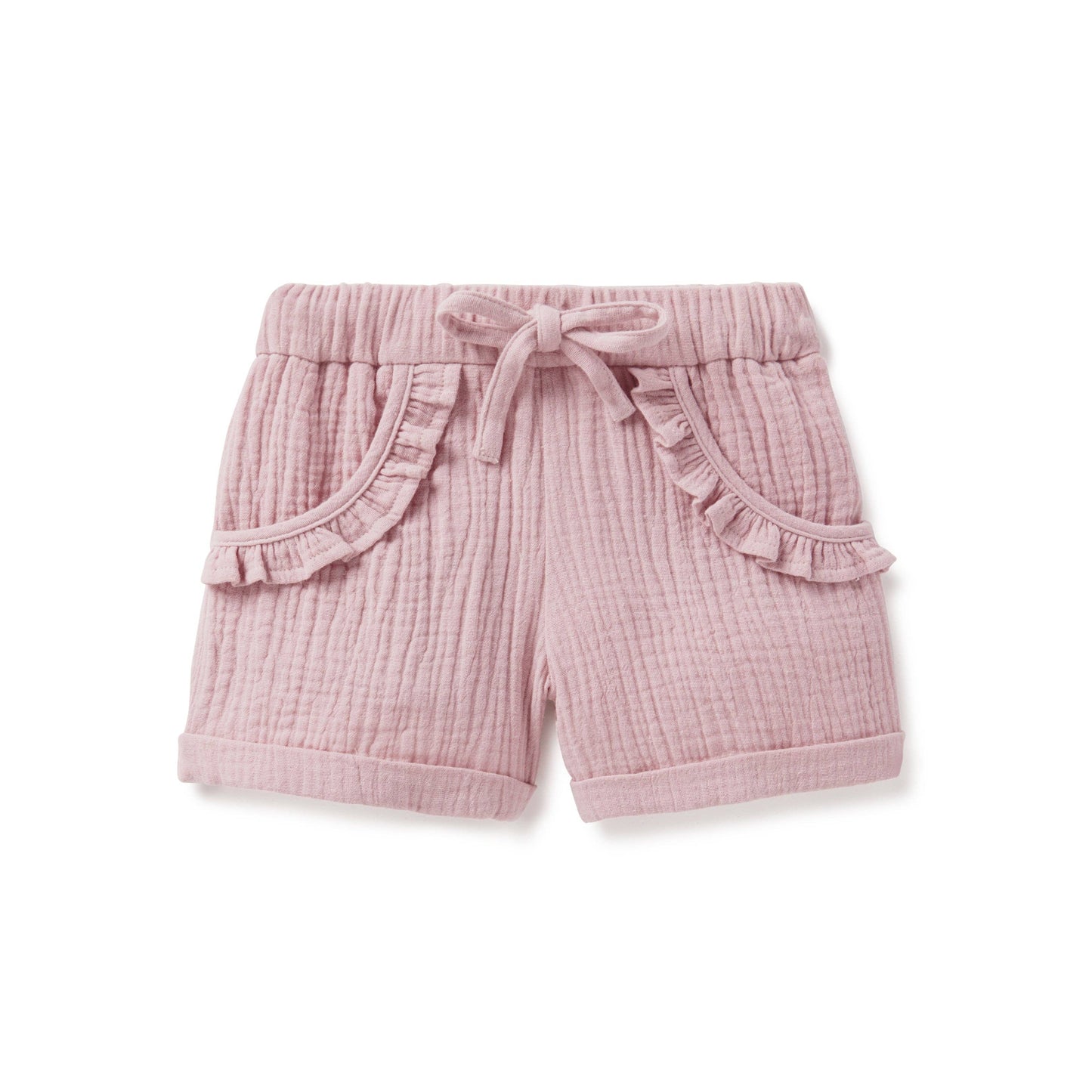 Rosette Muslin Ruffle Shorts