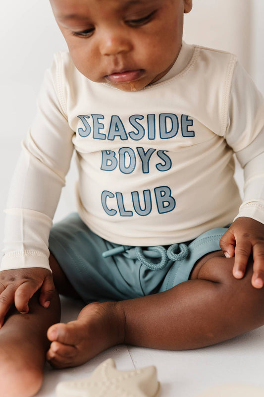 Boy's Rashguard Top in Seaside Boys Club