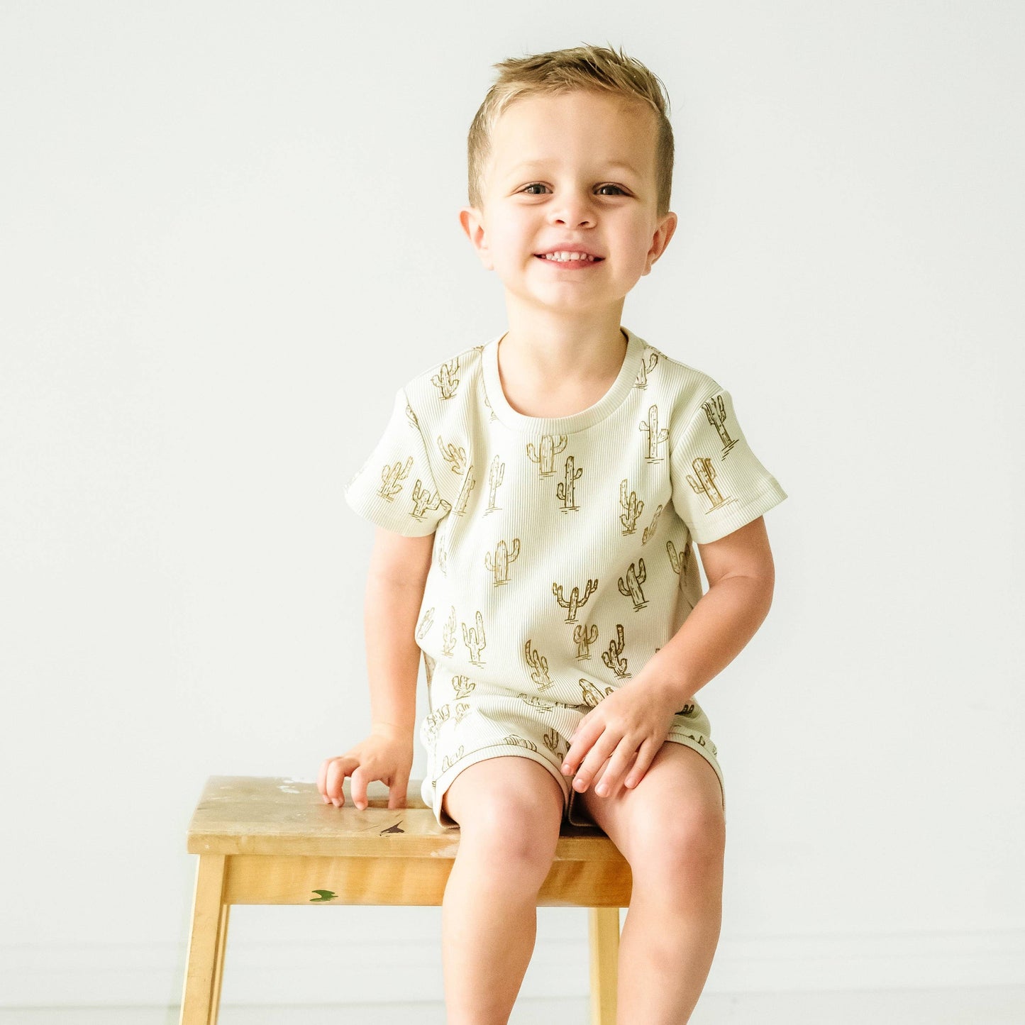 Organic Tee and  Shorties Set - Cactus