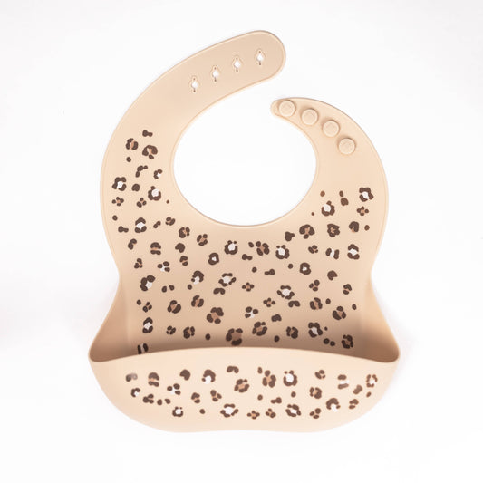 Cheetah Spots Silicone Bib