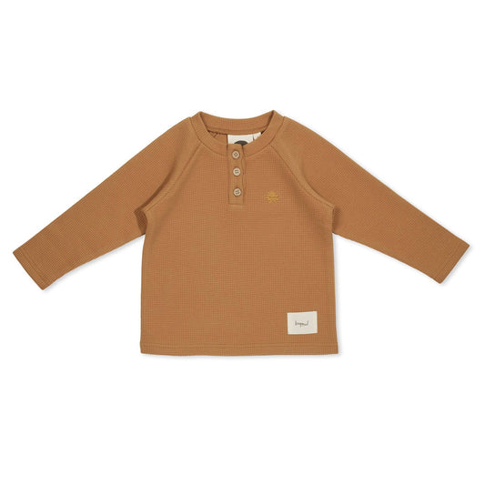 Caramel Waffle Long Sleeve Top