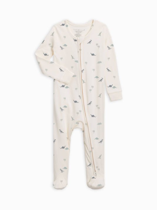 Dino-Mite Collection Peyton Zipper Sleeper - Dino / Thyme