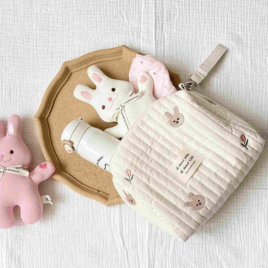 Cute Little Bunny Bag Embroidery Necessaire