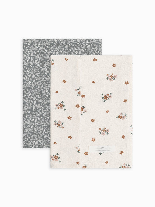 Bonnie Floral + Fergen Floral Muslin Burp Cloth Set