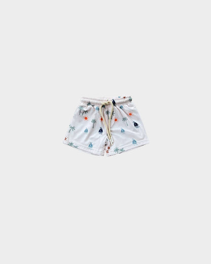 Boy's Swim Shorts in Sail