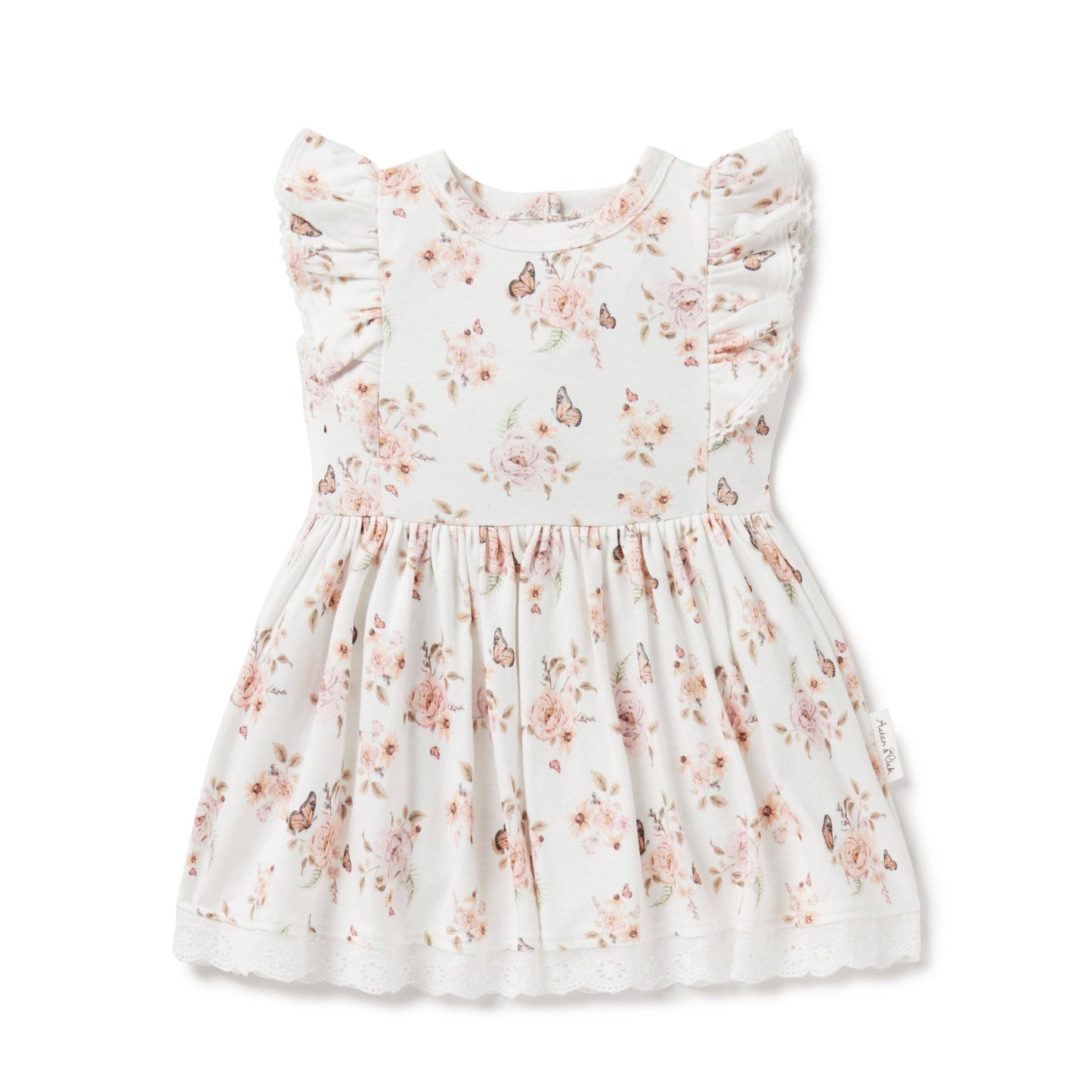 Butterfly Garden Ruffle Dress