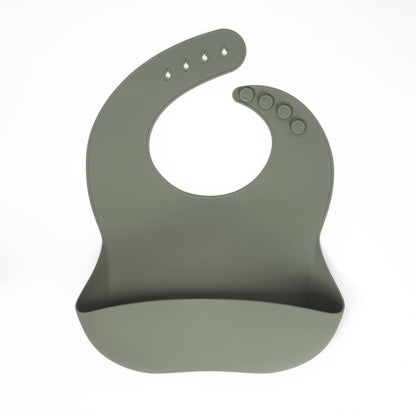 Sage Green Silicone Bib